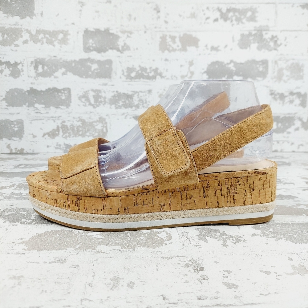 New PELLE MODA Potter Platform Sandal In Latte K989